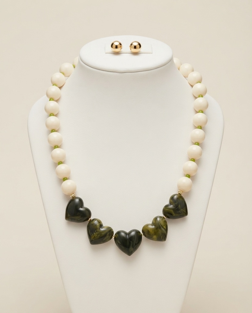 Set Esmeralda - Collar + Aretes