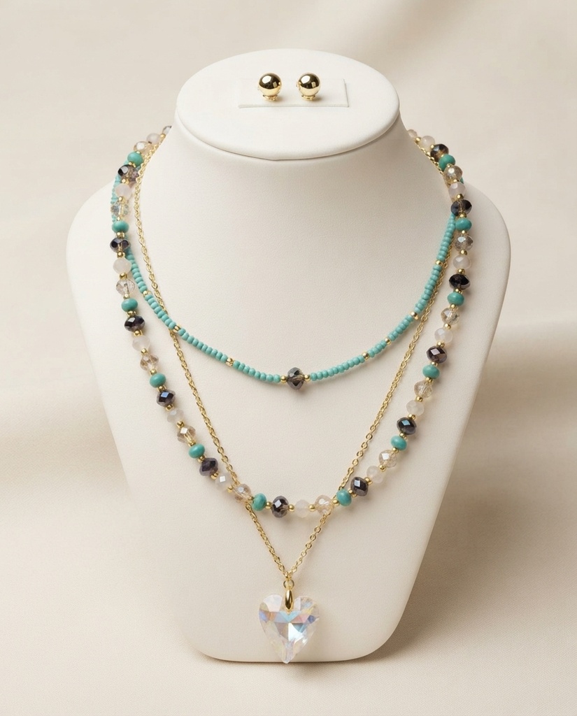 Set Carlota - Collar + Aretes